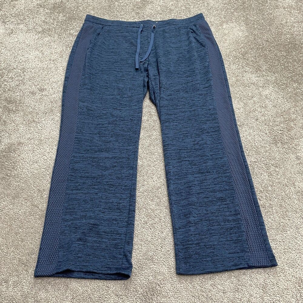 St. John's Bay Sweatpants Womens PXL Blue Straight Elastic Waist Casual 38x28